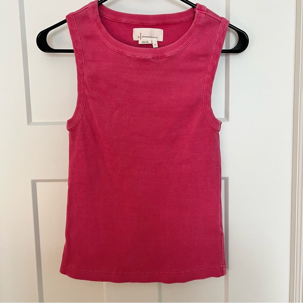 Anthropologie Sleeveless Tank top pink size medium